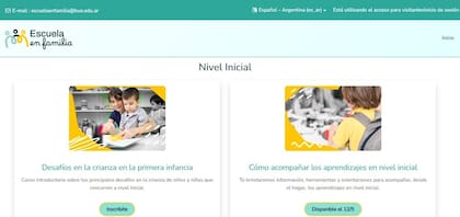 Escuela en Familia, la plataforma del Ministerio de Educación de la Ciudad