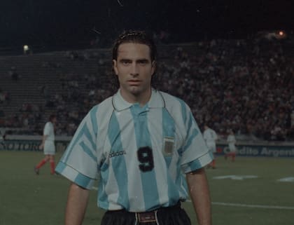 Esnáider tuvo la posibilidad de vestir la camiseta de la selección argentina