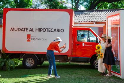 Espacio de Banco Hipotecario, main sponsor, que ofreció importantes descuentos a los clientes y expositores.