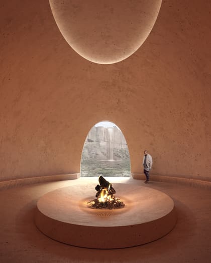 "Espacio de fuego", uno de los domos que Daniele y Sansoni construyeron para Kanye West