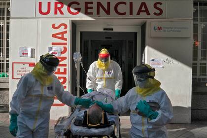 España y uno de los Hospitales con pacientes del coronavirus