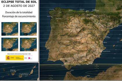 España será el único territorio hispano que verá el eclipse de 2027