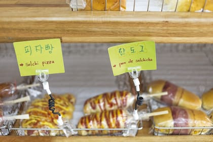 Especialidades de la panadería París, que combinan dulce y salado