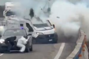 Frustran un espectacular robo a un blindado, con escenas de cine