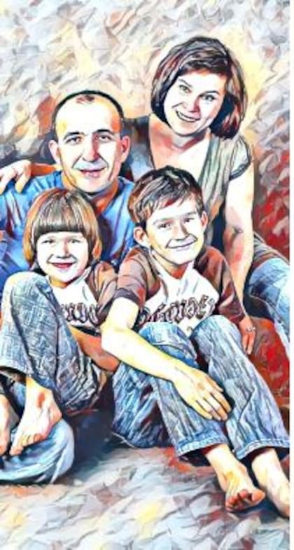 ¿Espías rusos?: una imagen de redes sociales de Ludwig Gisch y María Rosa Mayer Muñoz, con sus hijos
