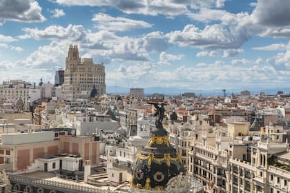 Espléndida vista desde el Círculo de Bellas Artes.