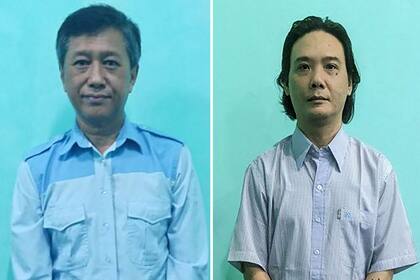 Esta combinación de fotos de archivo muestra fotografías del activista por la democracia Kyaw Min Yu y el ex legislador Maung Kyaw