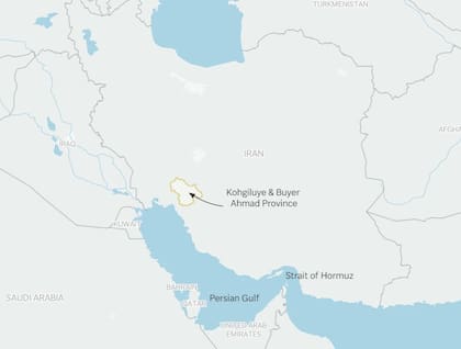 Esta es el área donde Irán busca al piloto estadounidense