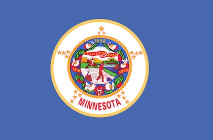 Esta es la bandera actual de Minnesota