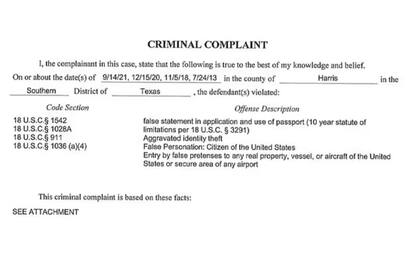 Esta es la denuncia formal contra Guedes en el Estado de Texas