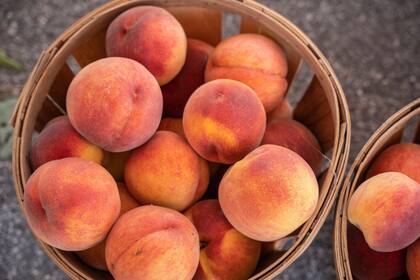 Esta es la gama de colores que comprenden los melocotones maduros