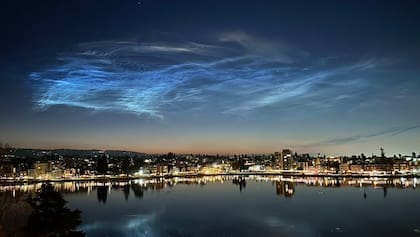 Esta es la imagen captada por la fotógrafa Rain Hayes en Lake Merritt, en Oakland, California