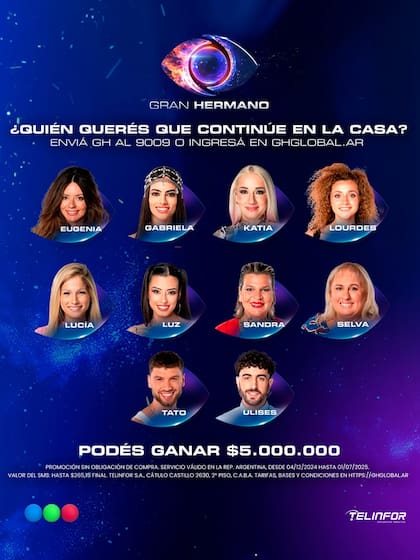 Esta es la placa de nominados de la semana