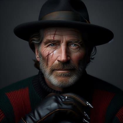 Esta es la primera imagen que genera la IA de cómo se vería Freddy Krueger hoy en día