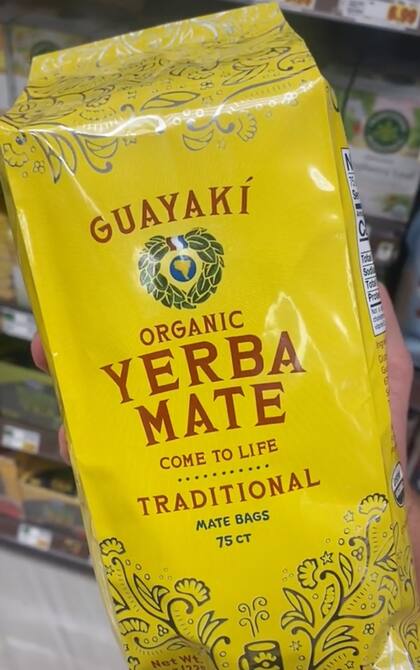 Esta es la yerba mate que el tiktoker mostró en su video