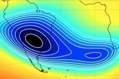 Esta es la zona donde se registra la anomalía