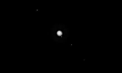 Esta es una composición recortada de una imagen de DART Didymos Reconnaissance and Asteroid Camera for Optical navigation (DRACO)