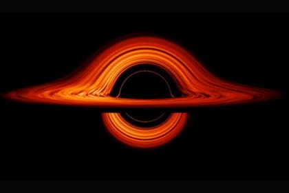 Esta es una simulación de la NASA que muestra cómo los agujeros negros deforman el espacio