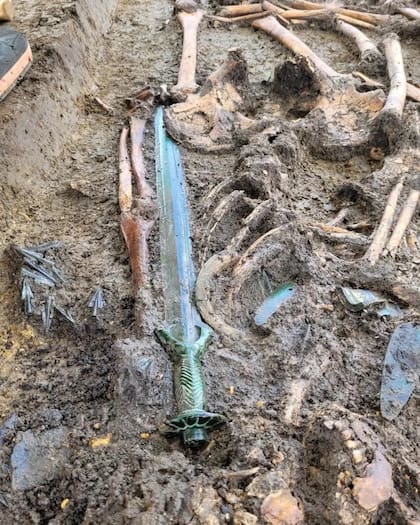 Esta espada de bronce data de hace 3000 años y perteneció a un alto funcionario militar vikingo