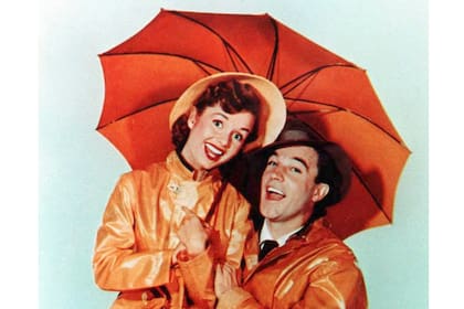 Gene Kelly y Debbie Reynolds en Cantando bajo la lluvia
