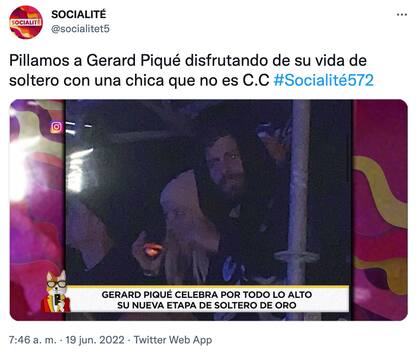 Esta fue la foto filtrada de Piqué y una mujer rubia
