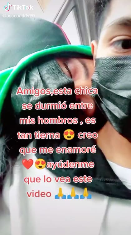 Esta fue la imagen que el tiktoker publicó para encontrar a la joven