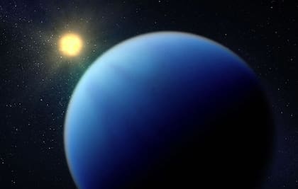 Esta ilustración muestra cómo podría verse un exoplaneta subneptuno