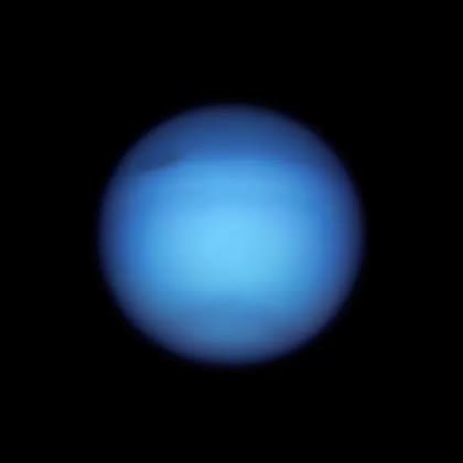 Esta imagen de Neptuno del telescopio Hubble fue publicada el 18 de noviembre de 2021