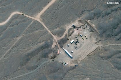 Esta imagen de satélite proporcionada por Maxar Technologies el 28 de enero de 2020 muestra una vista general de la instalación nuclear de Natanz en Irán, al sur de la capital, Teherán