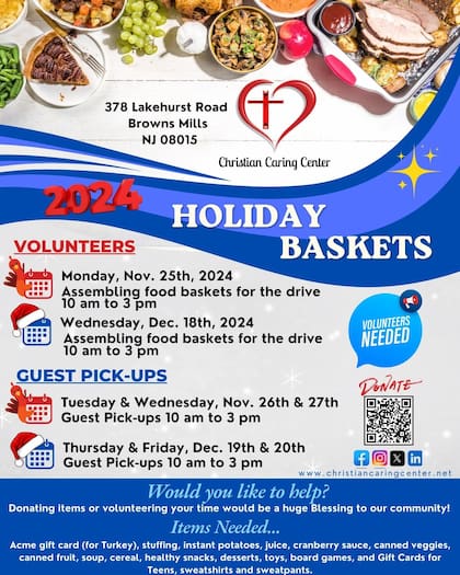 Esta iniciativa tendrá lugar los días jueves 19 y viernes 20 de diciembre, de 10 de la mañana a 3 de la tarde (Imagen de christiancaringcenter.net)