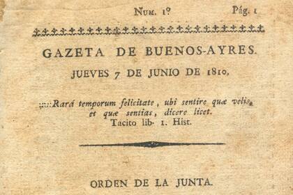 Esta jornada recuerda la publicación de La Gazeta de Buenos Ayres