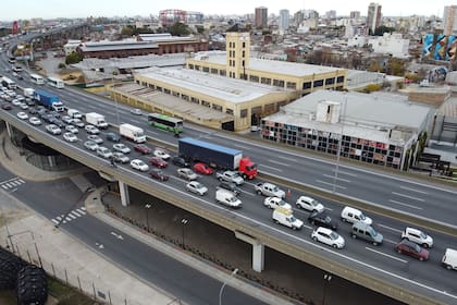 Esta mañana la Autopista Buenos Aires La Plata