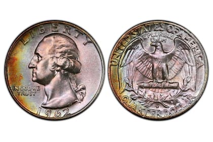 Esta moneda, con la imagen de George Washington en el anverso y un águila en el reverso, fue acuñada en la Casa de la Moneda de Denver
(Imagen Diario US)