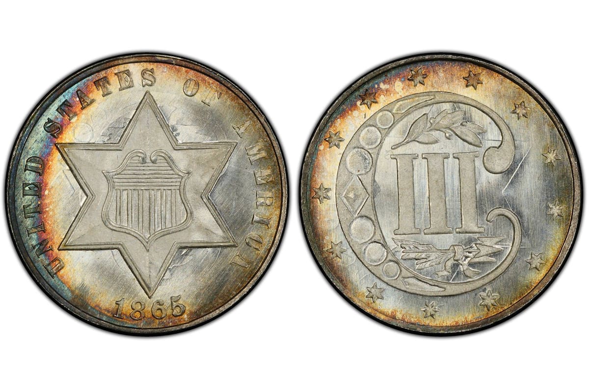 La inusual moneda de tres centavos de dólar que podría valer hasta US$185.000 por un detalle particular