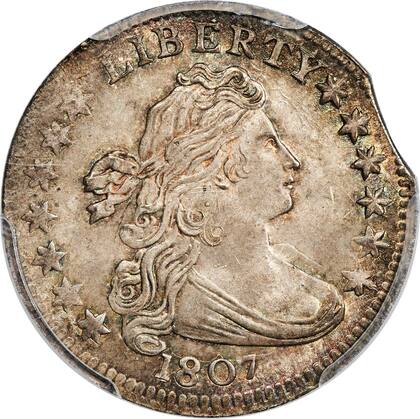 Esta moneda es reconocida por tener el busto de la dama de la libertad con un escote