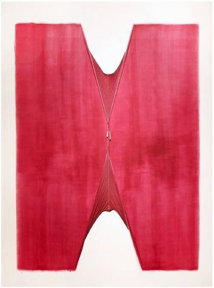 Esta obra de Elena Dahn realizada en 2016 ilustró la tapa del suplemento especial de Ideas sobre arteBA 2017