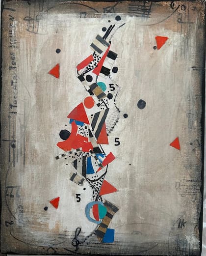 Esta obra de Ides Kihlen ilustrará el programa de mano del ballet El Cascanueces, que se estrena este viernes en el Teatro Colón