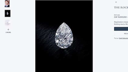 Esta piedra preciosa fue extrada hace 20 aos de una mina sudafricana y que tiene el tamao aproximado de un huevo de gallina