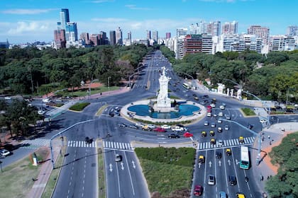 Esta rotonda porteña cuenta con semáforos