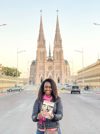 Esta semana, Immaculée le pidió a sus amigos argentinos que la llevaran a conocer la Basílica de Luján