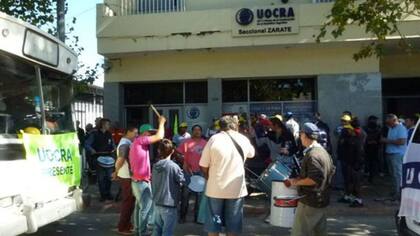 Esta semana ya hubo protestas de la Uocra en Zárate por los despidos en Atucha III