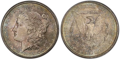 Esta serie relevante fue emitida desde 1878 hasta 1921 y presenta una composición de 90% Plata y 10% Cobre