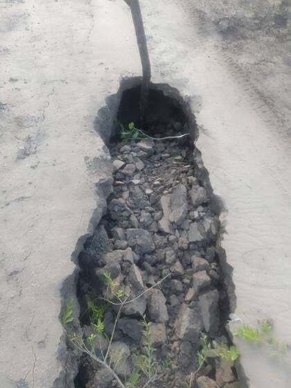 Esta situación generó preocupación entre la gente que circula por los caminos rurales