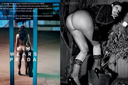 Esta vez... Kim se desnudó toda