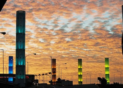 Esta vista ya no se verá más al llegar o salir por avión de Los Angeles (Instagram/@flylaxairport)