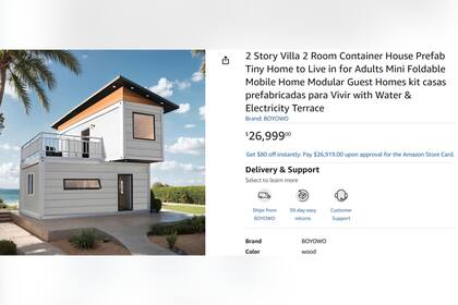 Esta vivienda modular con cinco dormitorios presenta un valor de US$26.999