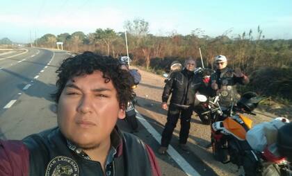 Estaba de viaje en moto por Bolivia