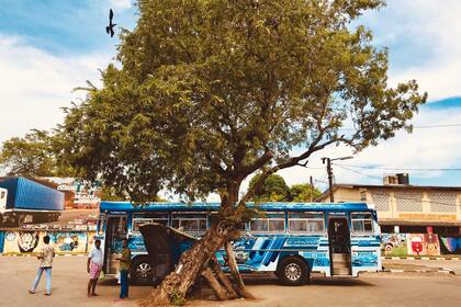 Estación de ómnibus de Hambantota, distrito del que Leonard Woolf fue administrador