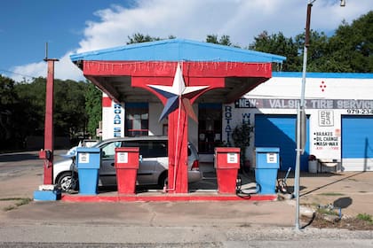 Estación de servicio en Eagle Lake, Texas