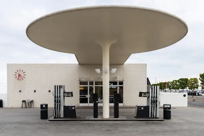 Estación de servicio ubicada en Copenhague, Dinamarca.